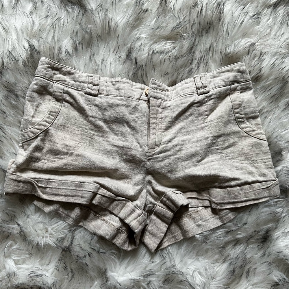 casual khaki shorts